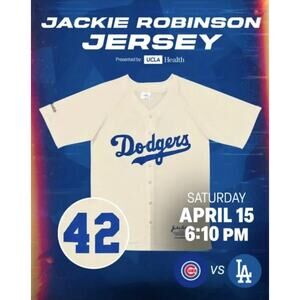 NWT 2023 Dodgers Promo Jackie Robinson Jersey
